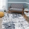 World Rug Gallery Distressed Abstract Area Rug 9' x 12' Blue 910BLUE9X12 - alternate 3
